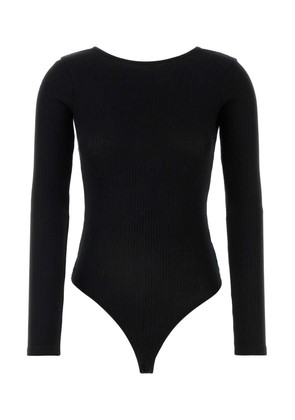 AGOLDE Black Stretch Lyocell Blend Bridget Bodysuit