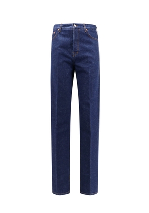 Gucci Cotton Jeans With Back Logo Patch