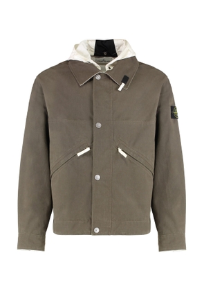 Stone Island Hooded Cotton Jacket