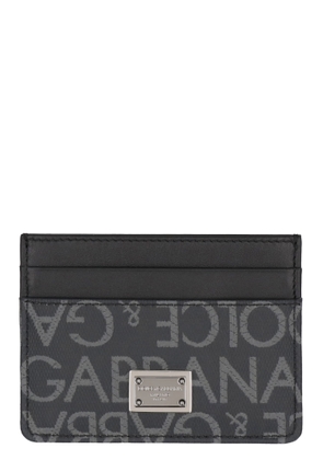 Dolce & Gabbana Logo Detail Leather Card Holder