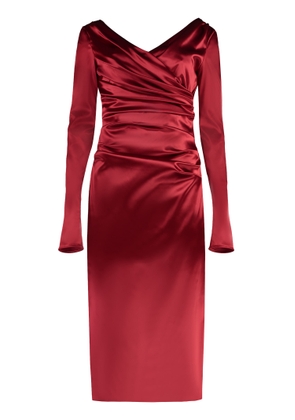 Dolce & Gabbana Satin Midi Dress