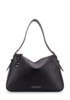 Gucci Gg Emblem Leather Shoulder Bag