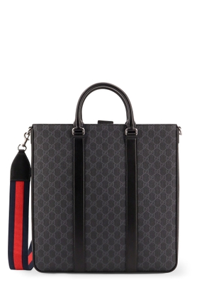 Gucci Gg Supreme Fabric Shopping Bag With Shoulder Strap