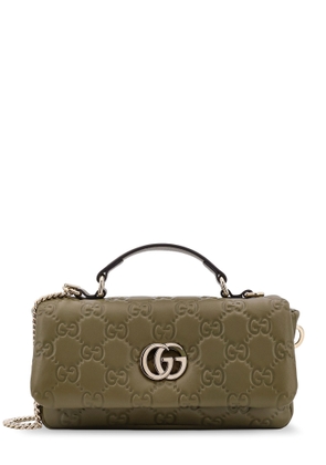 Gucci Mini Gg Milano Leather Handbag With All-over Gg Motif