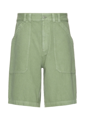 A.P.C. Short Parker in Light Khaki - Green. Size S (also in XL).