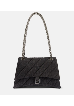 Balenciaga Crush Medium denim shoulder bag