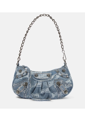 Balenciaga Le Cagole Mini denim shoulder bag