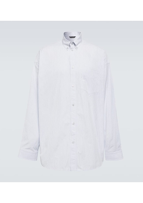 Balenciaga Striped oversized cotton shirt