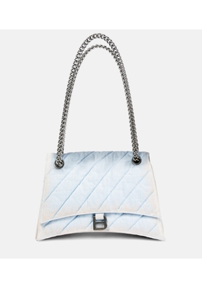 Balenciaga Crush Medium denim shoulder bag