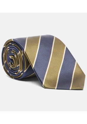Saint Laurent Striped silk tie