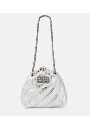 Balenciaga Crush Mini metallic leather crossbody bag