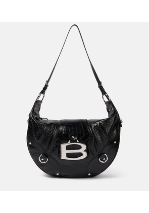 Balenciaga Essex embossed leather shoulder bag