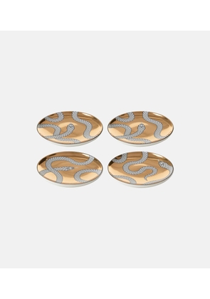 Jonathan Adler Eden set of 4 porcelain coasters