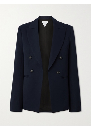Bottega Veneta - Double-breasted Grain De Poudre Wool Blazer - Blue - IT36,IT38,IT40,IT42,IT44,IT46,IT48