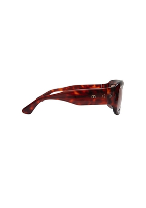 Elisa Johnson Aries Sunglasses in Brown.
