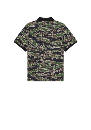 Devereux Golf Tiger Camo Polo in Green. Size L. Also in M, S.