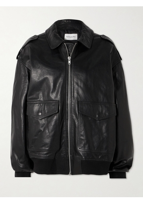 The Frankie Shop - Viper Oversized Leather Jacket - Black - x small,small,medium,large,x large
