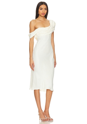 LPA Vania Midi Dress in Ivory. Size M. Also in L, S, XS.