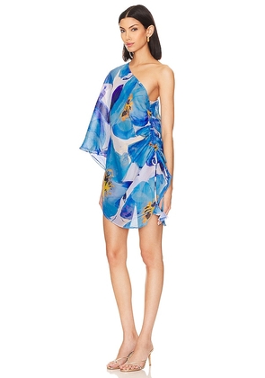 MISA Los Angeles Hera Dress in Blue. Size S. Also in L, M, XS.