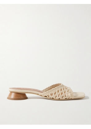 STAUD - Simone Braided Leather Sandals - Neutrals - IT35,IT36,IT36.5,IT37,IT37.5,IT38,IT38.5,IT39,IT39.5,IT40,IT40.5,IT41,IT42