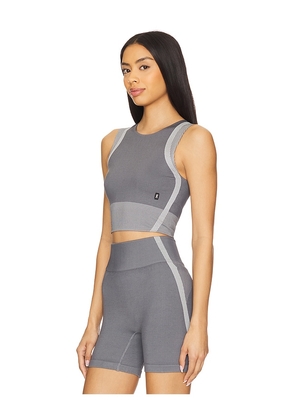 On Studio Knit Crop Top in Grey. Size L. Also in S, XS.