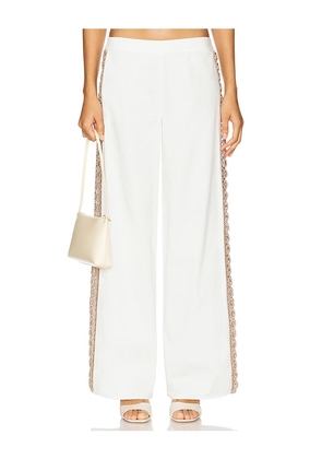 My Beachy Side Coconut Wide Leg Pants in White. Size M. Also in S.