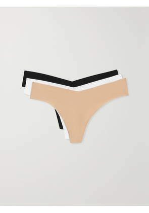 Commando - Set Of Three Stretch Thongs - Neutrals - XS/S,S/M,M/L