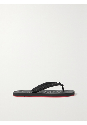 Christian Louboutin - Loubi Flip Spiked Rubber Flip Flops - Black - IT34,IT35,IT36,IT37,IT38,IT39,IT40,IT41,IT42