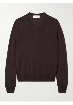 La Ligne - Ben Silk, Wool And Cashmere-blend Sweater - Brown - x small,small,medium,large,x large