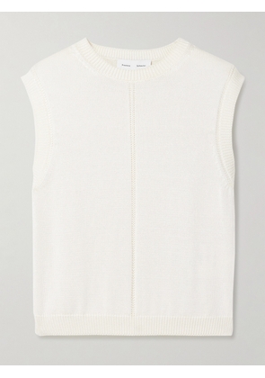 Proenza Schouler White Label - Emily Pointelle-knit Tank - Off-white - xx small,x small,small,medium,large,x large