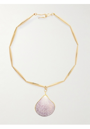 TOHUM - Lumia Theia Gold-plated And Shell Necklace - One size