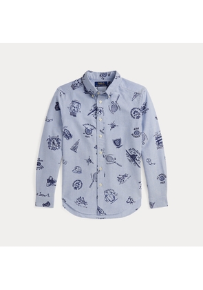 Cotton Oxford Graphic Shirt