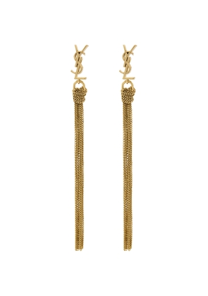 Saint Laurent Cassandre Tassel Pendant Earrings