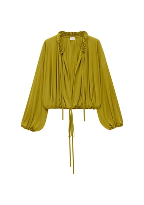 Saint Laurent Frill-Trim Blouse