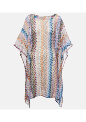 Missoni Metallic knit beach cover-up
