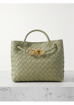 Bottega Veneta - Andiamo Small Intrecciato Leather Tote - Green - One size