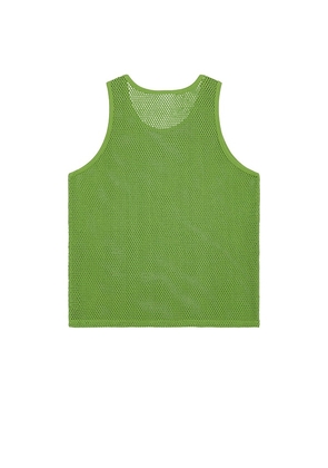 Obey Morro Mesh Tank in Green. Size L. Also in M, XL/1X.
