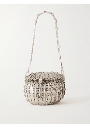 RABANNE - 1969 Ball Chainmail Shoulder Bag - Silver - One size