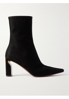MCQUEEN - T-bar Suede Ankle Boots - Black - EU 36,EU 37,EU 38,EU 39,EU 40,EU 41