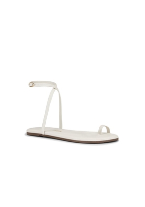 TKEES Phoebe Sandal in Cream. Size 10. Also in 7, 8.