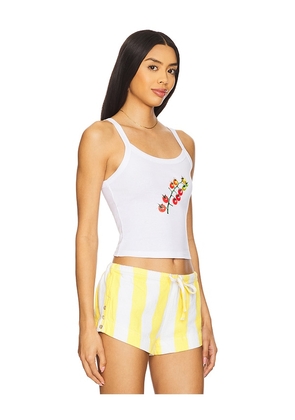 Polychrome Goods Tomato Tank in White. Size L. Also in M, S, XL, XS.