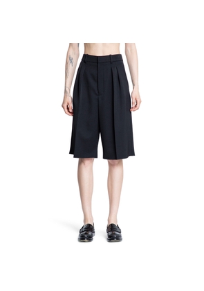 SAINT LAURENT WOMAN BLACK SHORTS