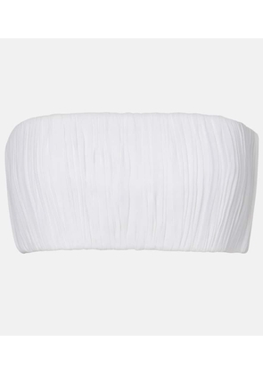 Alaia Ruched bandeau top