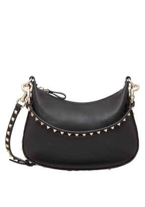 Valentino Garavani Black Small Rockstud Leather Shoulder Bag
