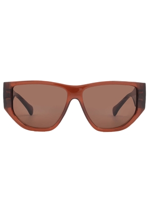 Salvatore Ferragamo Brown Geometric Unisex Sunglasses SF1077S 232 56