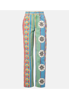 Loewe Paula's Ibiza printed straight jeans