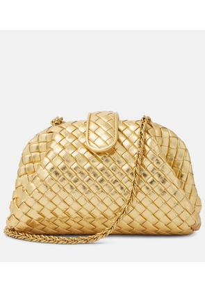 Bottega Veneta Lauren 1980 Small mirrored leather clutch