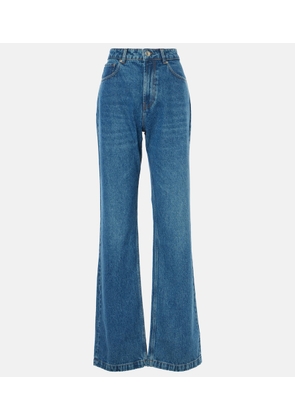 Ami Paris Mid-rise wide-leg jeans