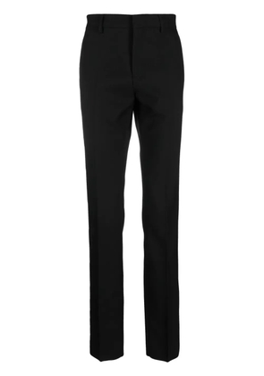 Versace slim-cut wool trousers - Black