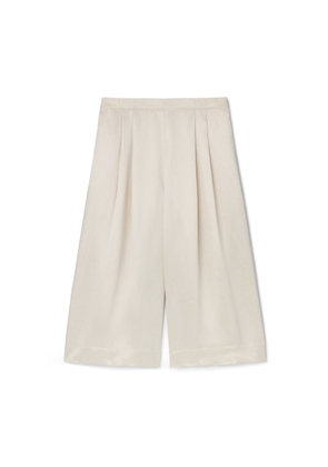Flap Pocket Basketball Short in Glossy Champagne, X-Small